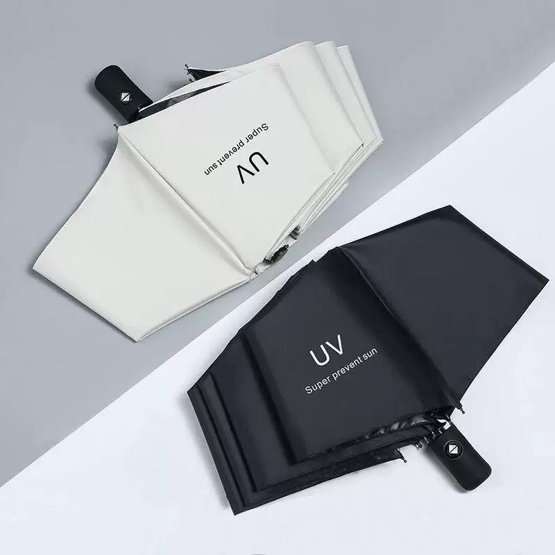 Fully Automatic Large Umbrella for Men and Women, Dual-Use for Sun and Rain, Sunshade Umbrella, Uv Protection, with Logo Printing