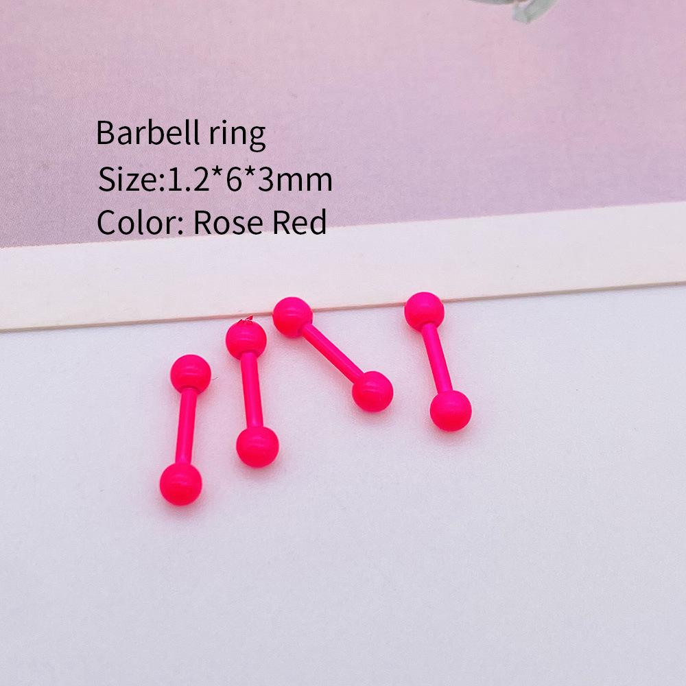 Multi-color Stainless Steel Cartilage Barbell Stud Earrings