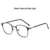 Unisex Retro Square Glasses with Anti-Blue Light, Photochromic Lenses, and Prescription Option.
