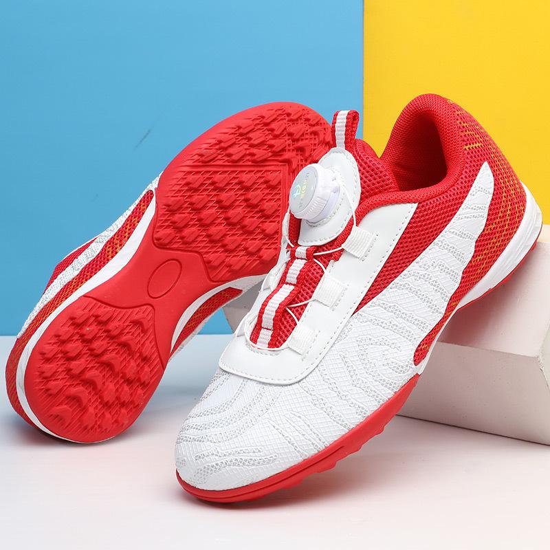 Elementary school students smash training nails low price spinning sneakers men's buttons World Cup football shoes girls