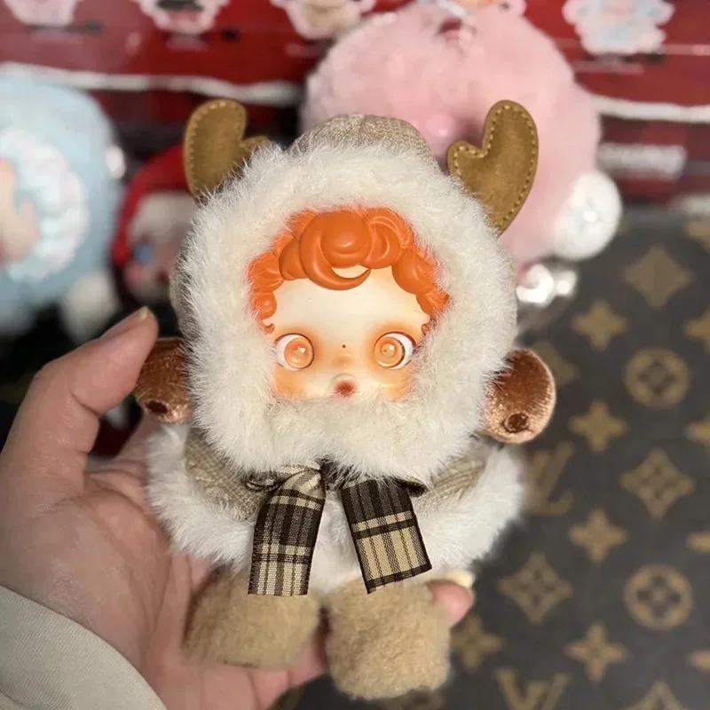 Νέα Γνήσια Σειρά Χειμερινής Συμφωνίας Skullpanda Τυφλό Κουτί Βινυλιακή Κούκλα Προσώπου Χαριτωμένη Φιγούρα Δράσης Κρεμαστό Σακιδίου Χριστουγεννιάτικο Δώρο