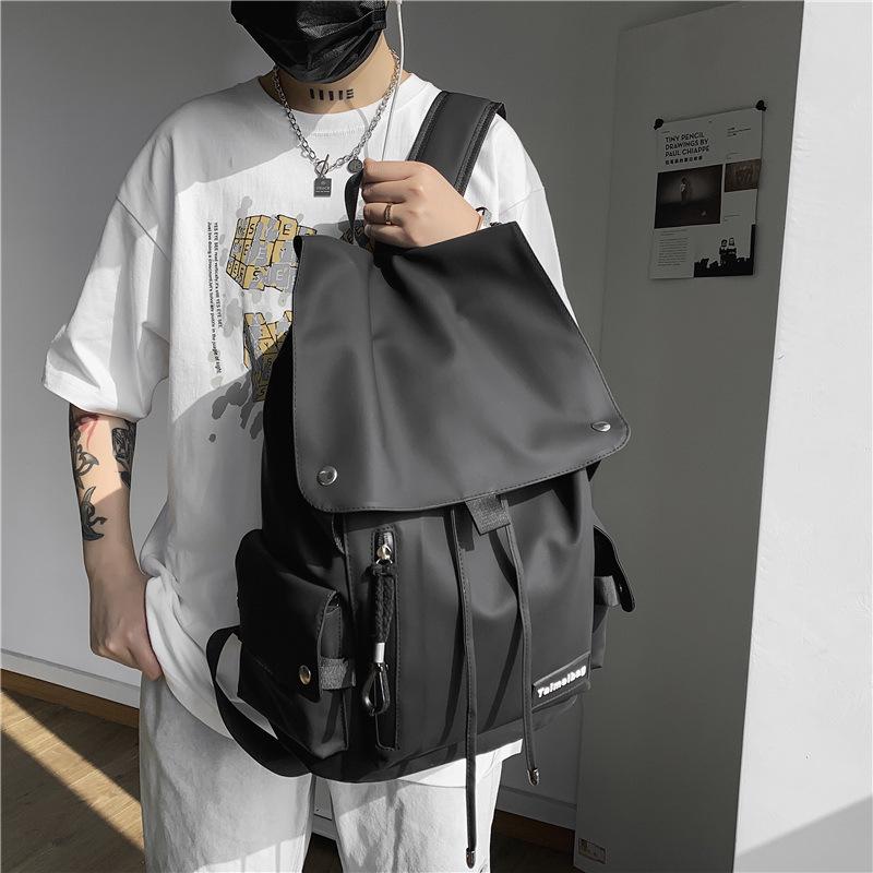 Trendy and Cool Men's and Women's Backpacks, Anti-splashing Locomotive, Large Capacity, Large Cover, Student Schoolbag, New Backpack.