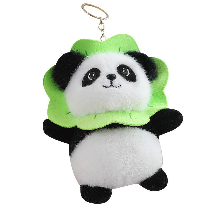 Cute and Creative Four Seasons Panda Pendant Plush Toys Chengdu Giant Panda Doll Bag Hanging Decoration Keychain Doll