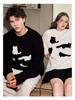Amerikanischer Retro Cartoon Katze Jacquard Strickpullover für Damen & Herren - Herbst/Winter Trendige Lockere Jacke