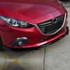 Car Front Bumper Lip Body Kit Lower Splitter Body Kit For Mazda 3 Axela 2014-2018 Glossy Black