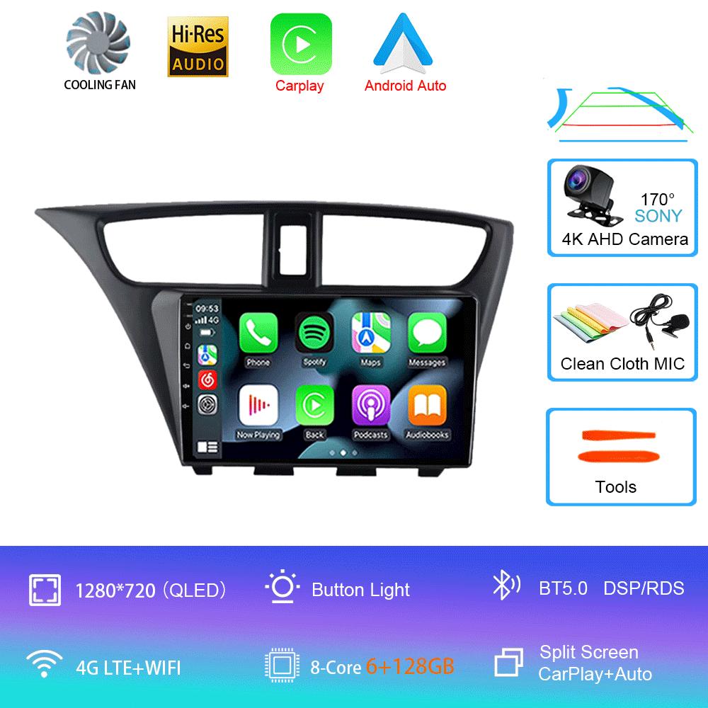 For Honda CIVIC Hatchback 2012 - 2017 Car AutoRadio Android Multimedia Video Player Navigation GPS Stereo HU No 2 Din 2din