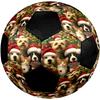 Christmas Dog Theme Size 5 Soccer Ball, Suitable for Both Indoor and Outdoor Matches, a Gift Suitable for Everyone.