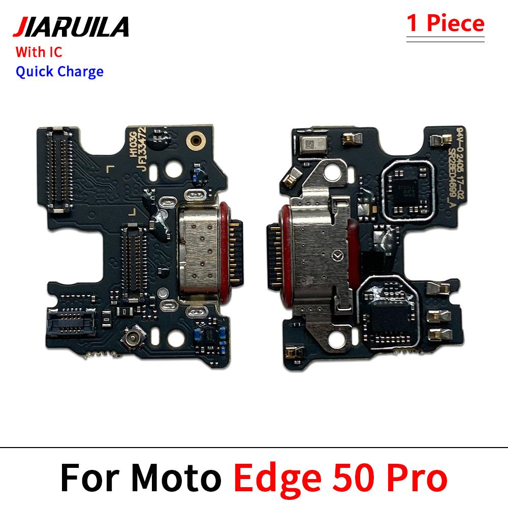 For Moto Edge 20 Lite Pro Edge 30 Fusion Neo USB Charging Port Charger Dock Connector Board Flex Cable With Mic Microphone