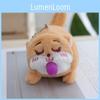 Adorable Plush Bubble Blowing Panda Keychain Cute Animal Bag Charm