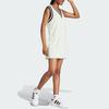 Adidas Originals Neutral Court Adibreak Dress Striped Color Block Sport V-Neck Sleeveless Dress Women Dresses Linen-Green IS5263