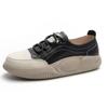 Fujin 3cm 2024 Synthetic Genuine Leather Spring Loafer High Brand Platform Autumn Vulcanize Chunky Sneaker Wome Flats Shoes