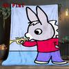 Colorful Trotro Cartoon 2D Flat Pattern Flannel Blanket High Quality All Seasons Warmth and Comfort Perfect for Christmas Gifts.PMT0914257