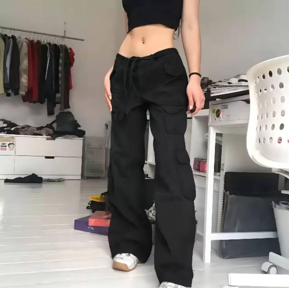 High-Quality Slim High-Waist Multi-Pocket Fashion Women's Trousers