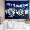 Grey's Anatomy Teppe for Soverom Estetisk Klasseromstepper Veggdekorasjon for Stue Kollektivkontor, Ideell Kreativ Gave