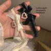 Women's Lolitas Handmade Vintage Lace Heart Choker Cute Collar for Women Gothic Bow Knot Necklace Girls Uniform Accessories
