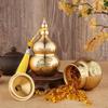 Brass Dragon Gourd: Hundred Blessings Treasure, Fire-Extinguishing Kitchen Ornament