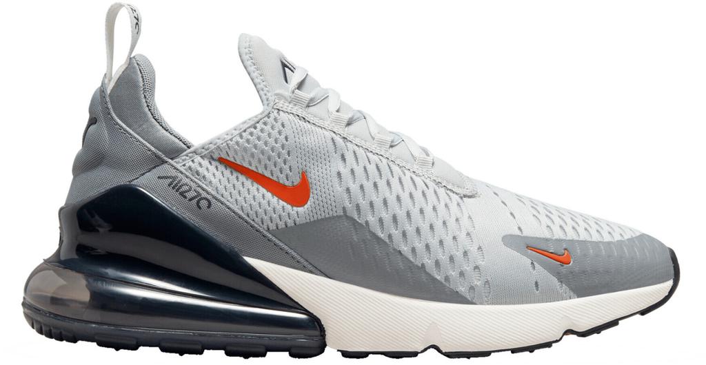 Кроссовки Nike Air Max 270 серый туман/парус/частичный серый/командный оранжевый