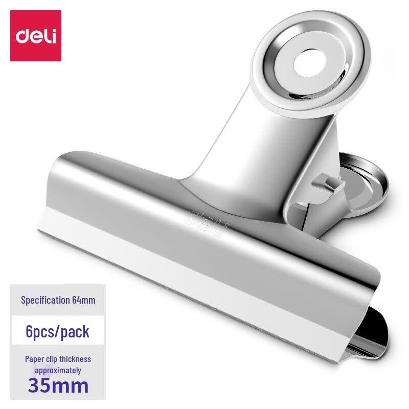 Deli 64mm Round Stainless Steel Clips