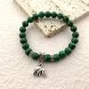 Lucky Natural Stone Beaded Bracelet Fashion Cute Elephant Unisex Bracelet Jewelry Bracelet