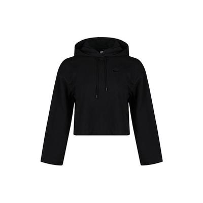 Sportbekleidung Lässig Sport Strick-Hoodie Damen Hoodies Schwarz CJ3741-010