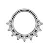 Crystal Nose Piercing Septum Ring Stainless Steel Accessory for Ear Helix Cartilage Fashionable Body Accessories