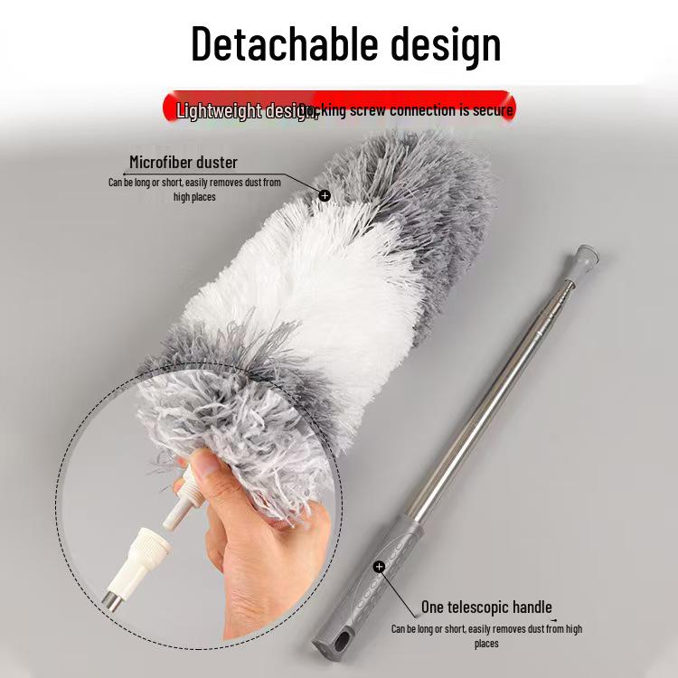 Bendable, Non-shedding Microfiber Duster for Clean Ceilings, Dust-Free & Paint-Safe