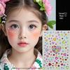Blue Star Diamond Face Stickers: Adhesive Rhinestone Designs for Tear Eye Makeup, Perfect for Music Festivals.