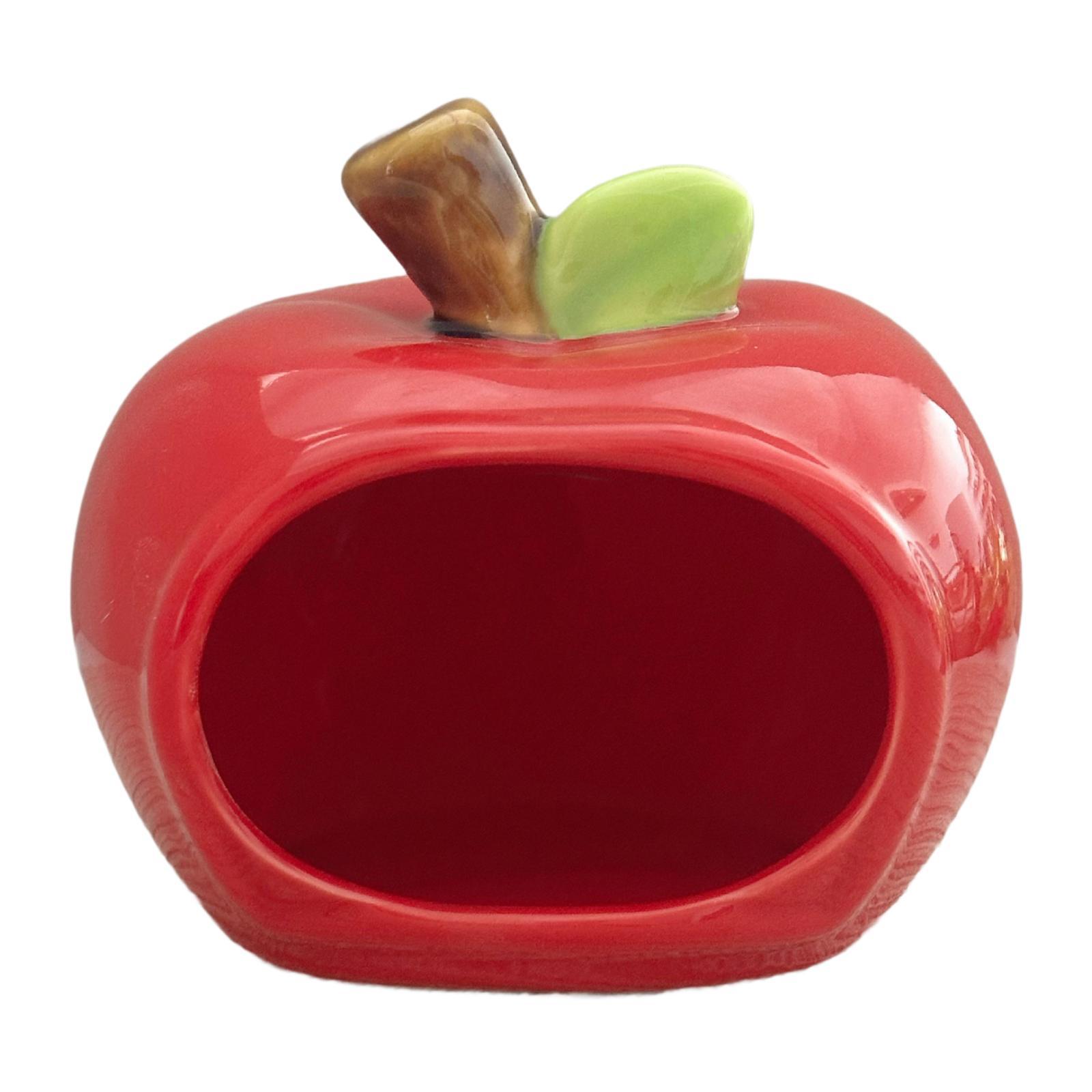 Fruit Design Ceramic Hamster House Cute Hideout Small Animal Cage Food Bowl for Gerbils and Hamsters