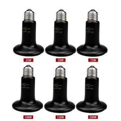 Keramik-Emitter-Wärmelampe, Haustier-Heizlampe, Infrarot, schwarz, für Reptilien, Tiere, Heizung, Keramik, Heate Brooder Chocadeira