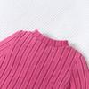 Girls Autumn Short Long-Sleeved Suit Fleece-Lined Warm Bell-Bottom Pants Spring Fall Butterfly Rose Red Home Casual Outing Versatile Two-Piece Set