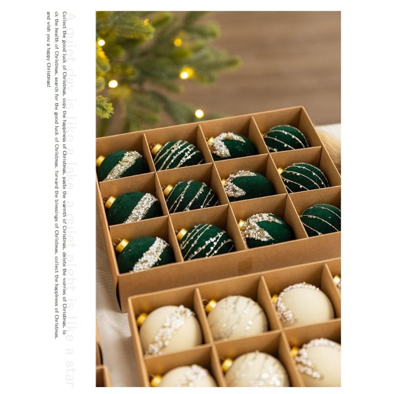 Pack Of 12 Christmas Ball Ornament Plastic Hanging Decorations For Tree Tabletop Holiday Party Decoration