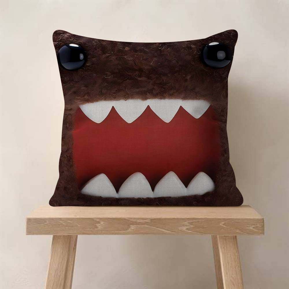 Cute DomoKun Classic Movie Pillow Cushion Cover Pillowcase Living Room Sofa Home Decor Customized