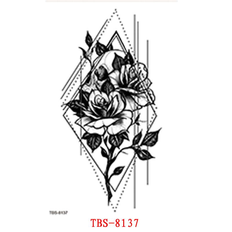 Waterproof Tattoo Sticker, Small Flower Arm, Totem, Semi-Permanent Tattoo Sticker Tattoo