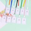 5set Plastic Solid Credit Card Cover Sleeve with Lanyard Office Student Girl Bus ID Card Holder Case Protector for Women Men