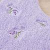 Senko S.D.S Sweet Lavender Toilet Fabric Toilet Mat, Approximately 80 x 60 cm, Long Size, Lavender Floral Pattern, 15708