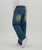 Akeusi Motion Balloon Fit Wide Stretch Denim Pants Unisex (Medium Blue)