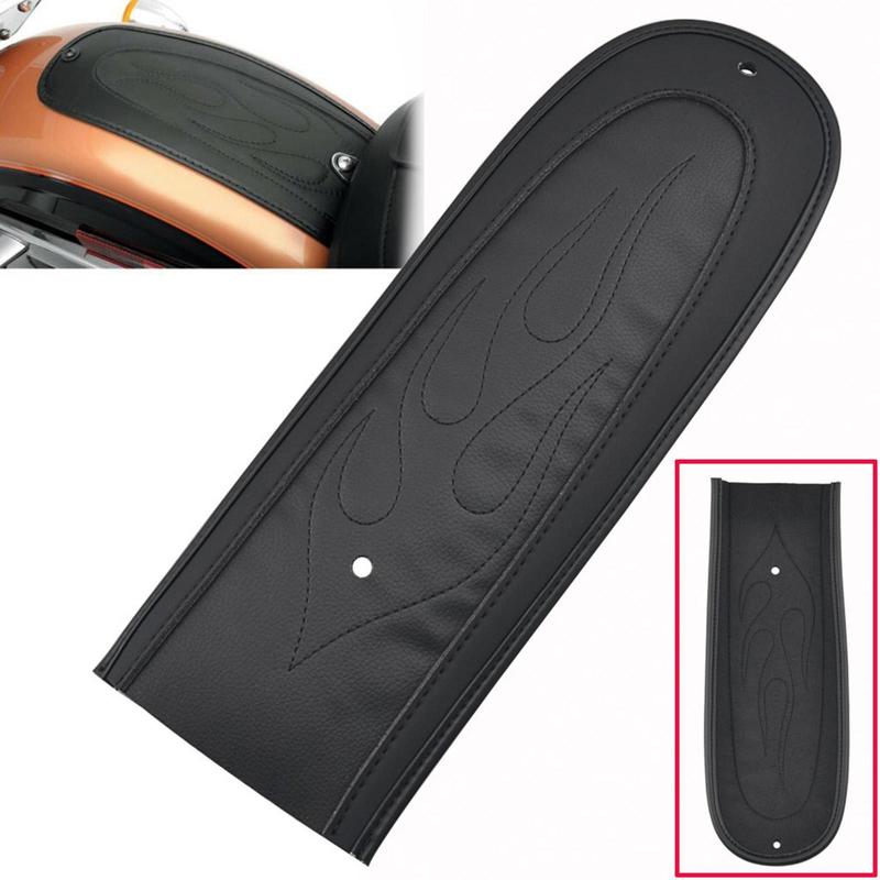 Motorcycle Rear Bib Pad Flame Stitch for 2006-2017 Solo Seat