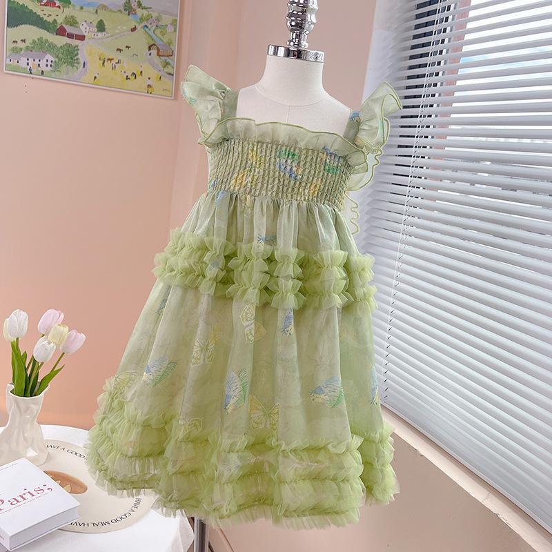 Children's Skirts Children Summer Dresses Girls Butterfly Princess Dress Girls' Skirt