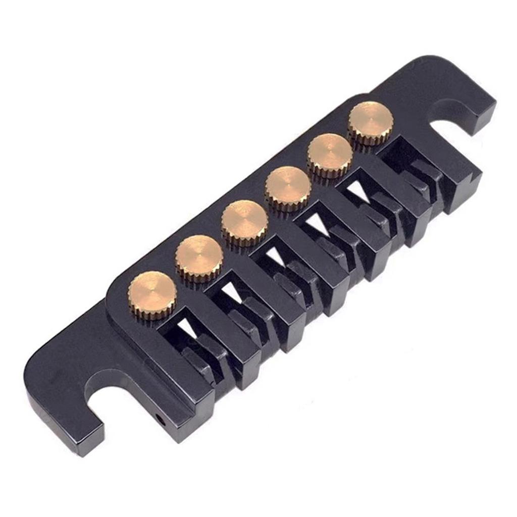 Guitar Bridges with Studs and Inserts Replacement 6 String Electric Guitar Bridge Vintage 6 Style Stopbar Tailpiece