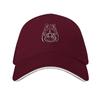 Outline Hippo Head Baseball Cap Golf Hat Sunscreen Beach Hat Tactical Cap Baseball Unisex Women's