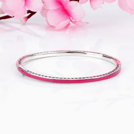 Bransoletka Bangle ze Srebra Próby 925 Błyszcząca Kokardka z Cyrkoniami Pasuje do Kobiet Biżuteria z Koralikami i Zawieszkami