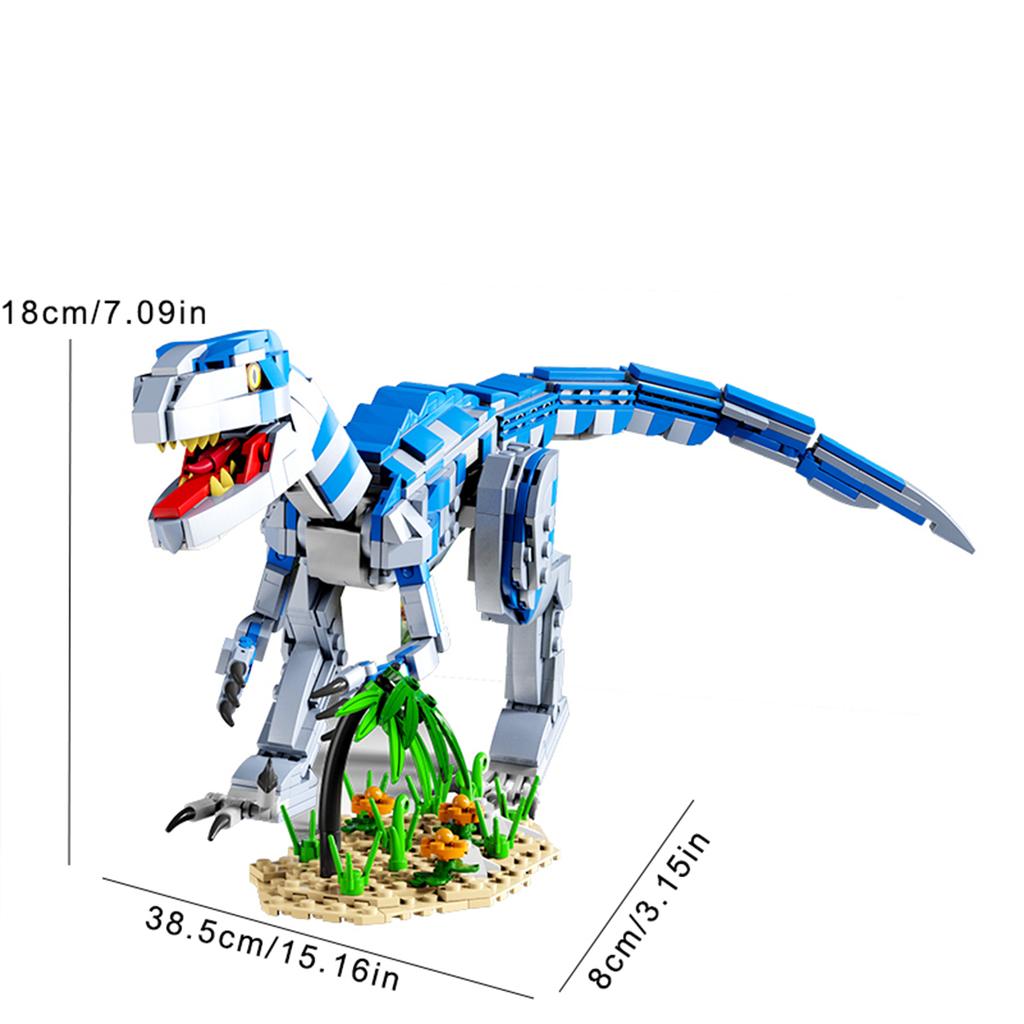 600+PCS Dinosaur World Construction Bricks Toy Kit Assembly Puzzle Model Blocks Creativity Education Desk Display Gifts
