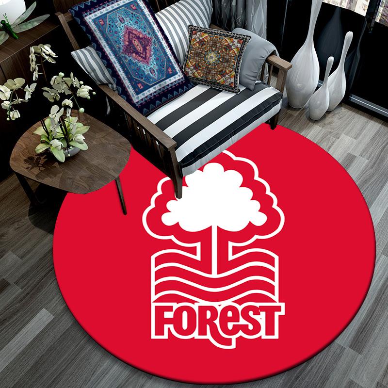 Nottingham Forest Round Area Rug Under Office Chairs Bedroom Living Room Home Decor