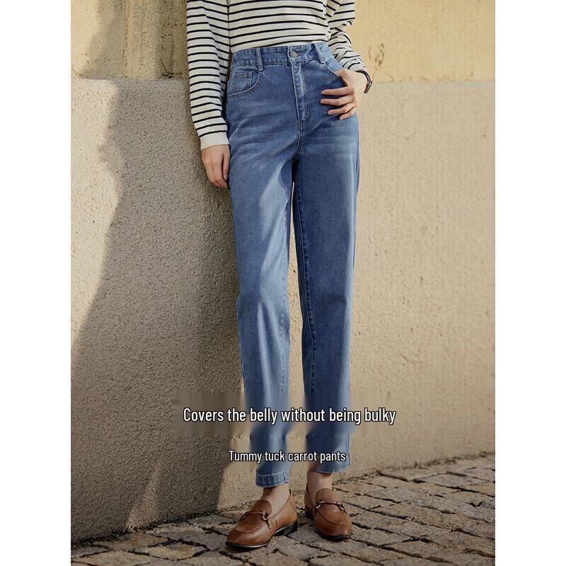 

Женские джинсы INMAN с высокой посадкой и прямыми штанинами 29