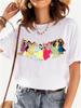 MINISO Disney Princess Female Clothes Snow White and The Seven Dwarfs Women's Trend Harajuku Short Sleeves Tshirt Women T-shirt
