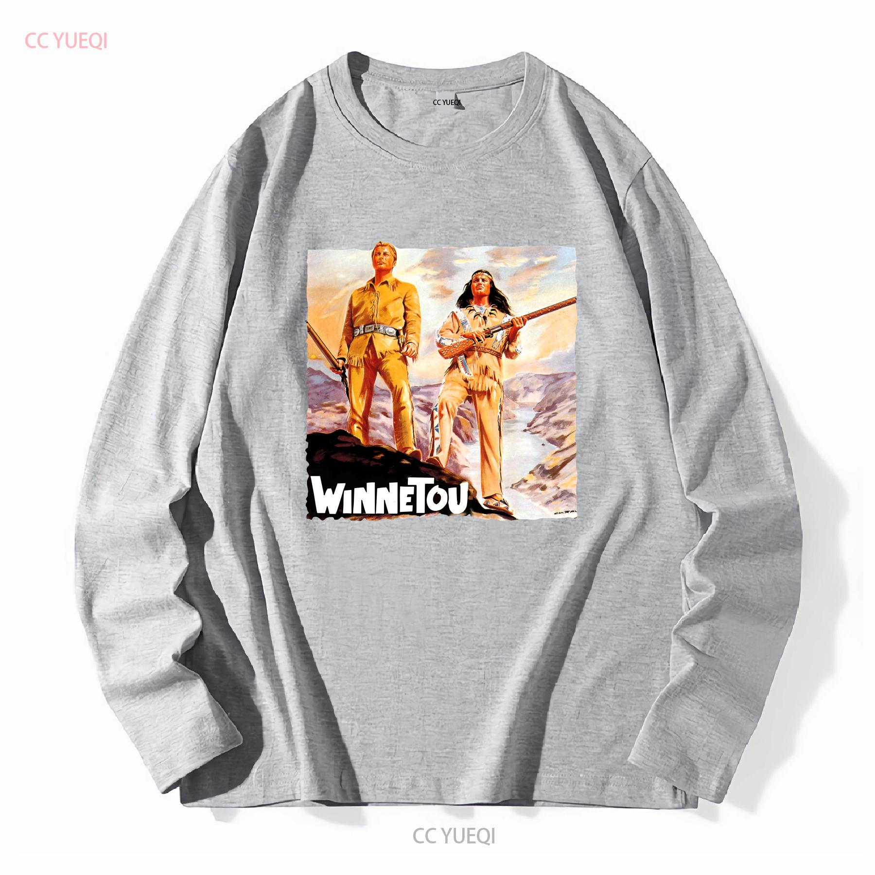 

Winnetou T shirt Natural Vintage Cotton Movie Poster Beige All Sizes S M L X vintage Washed Comfortable Casual Stylish Slightly S