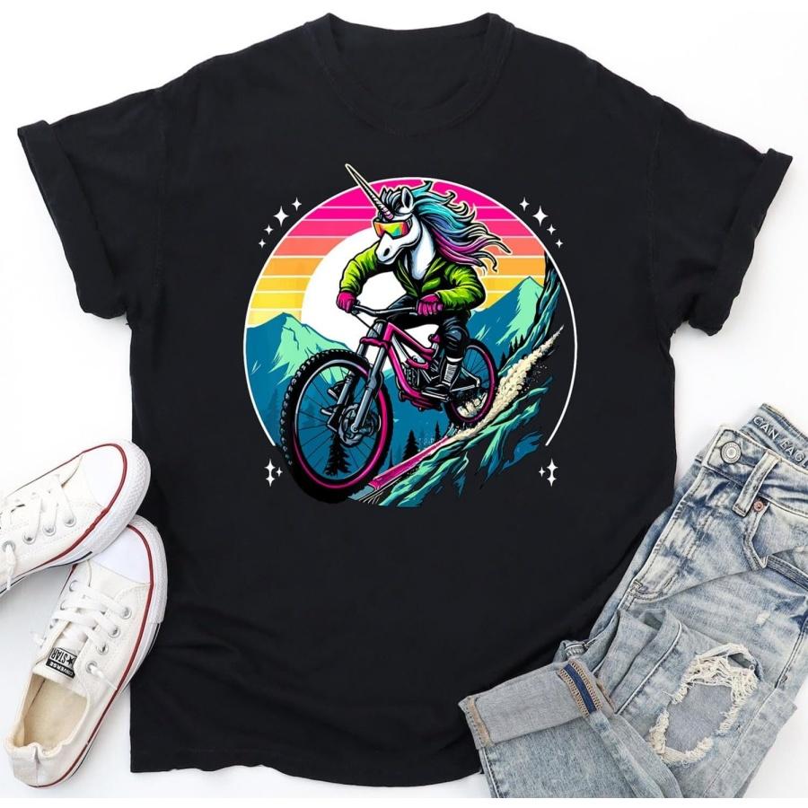 

Unicorn Mountain Bike Adventure Fantasy Colorful Sunset T-Shirt, Tank Top, Long Sleeve Shirt, Sweatshirt, Hoodie Men Women Kids Made in Canada XXXXXL різнокольоровий