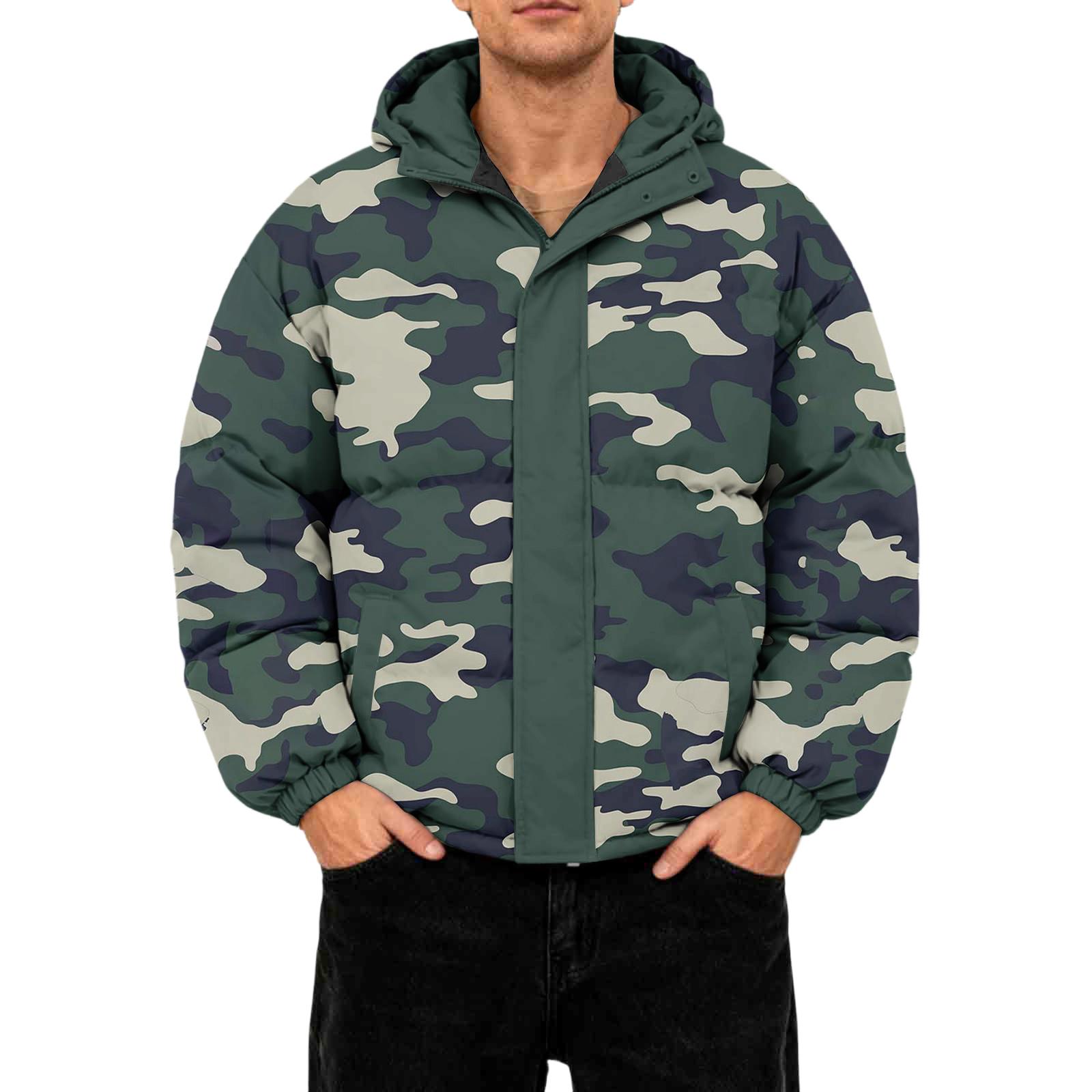 

Мужская повседневная пуховая куртка оверсайз с длинными рукавами и капюшоном XXL