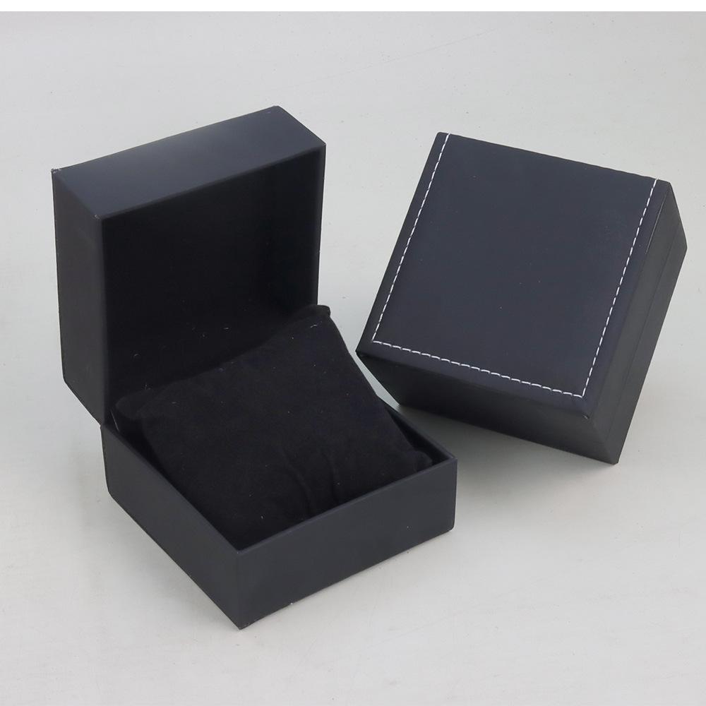 Watch Box Cardboard Case Bangle Bracelet Wrist Watch Jewelry Present Black Gift Box Square Watch Box