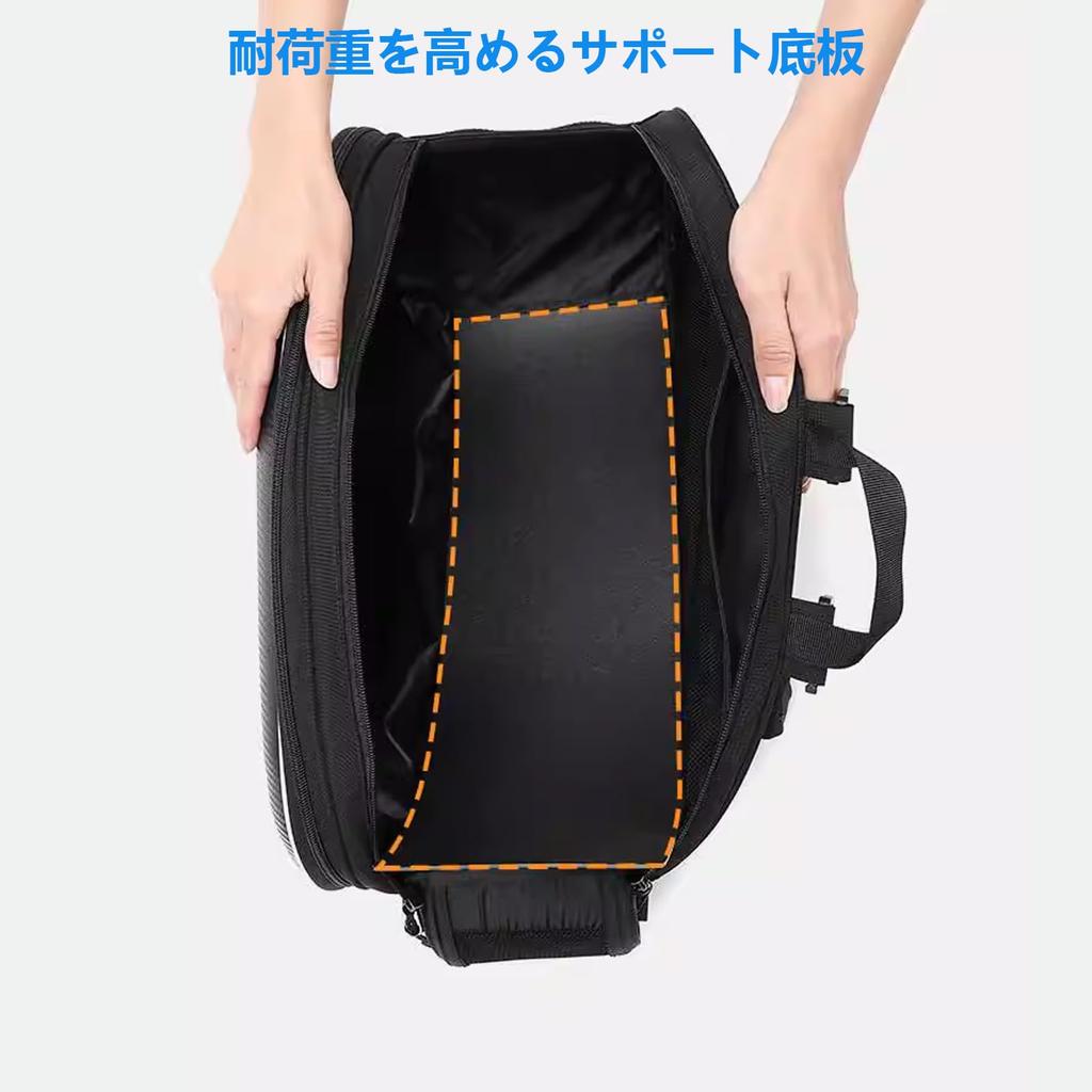 Aleawol Motorcycle Side Left and Right 29L Per Side Large Touring Bag with Reflective and Heat Universal Motorcycle Saddlebag for Everyday Outdoor and